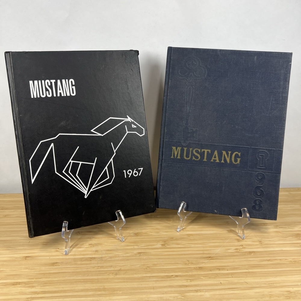 1967 1968 Mustang‎ Fairlane Jr High Yearbooks Dearborn MI Signed Lot